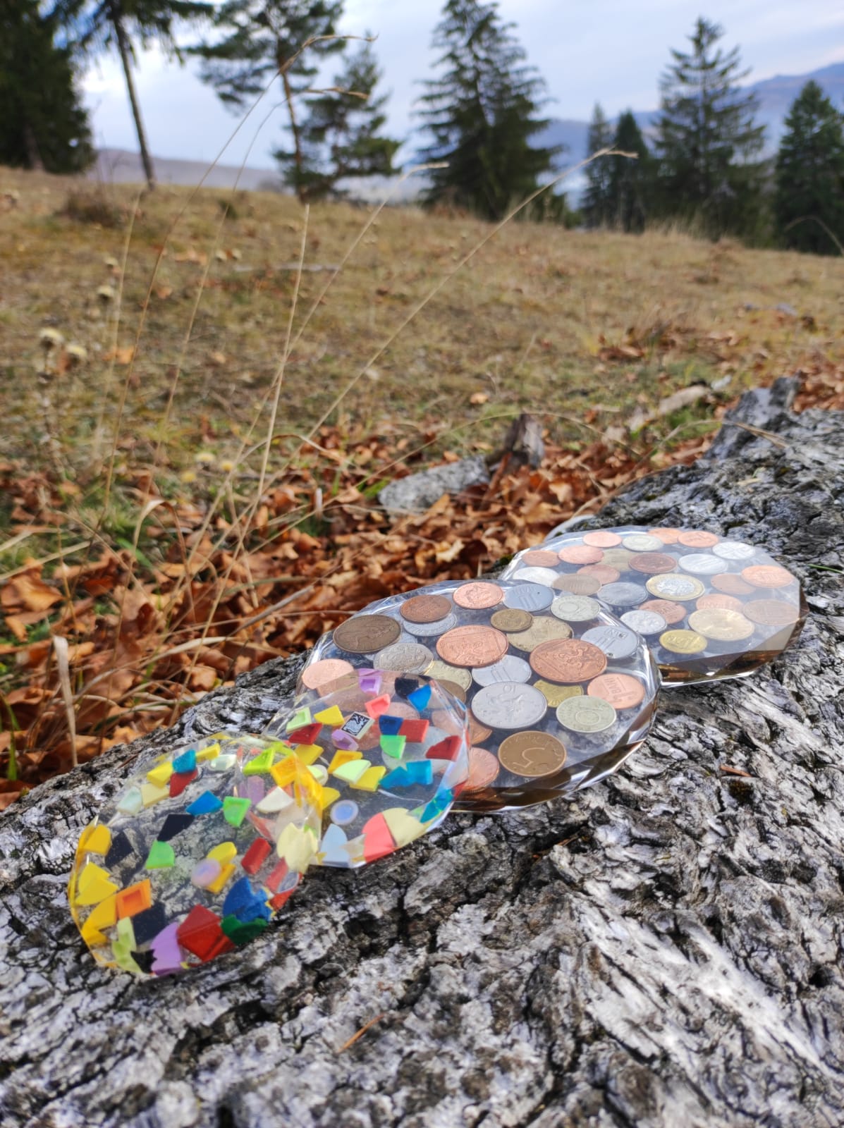 Set coastere „Aici sunt banii dumneavoastră” - Piese LEGO & Monede