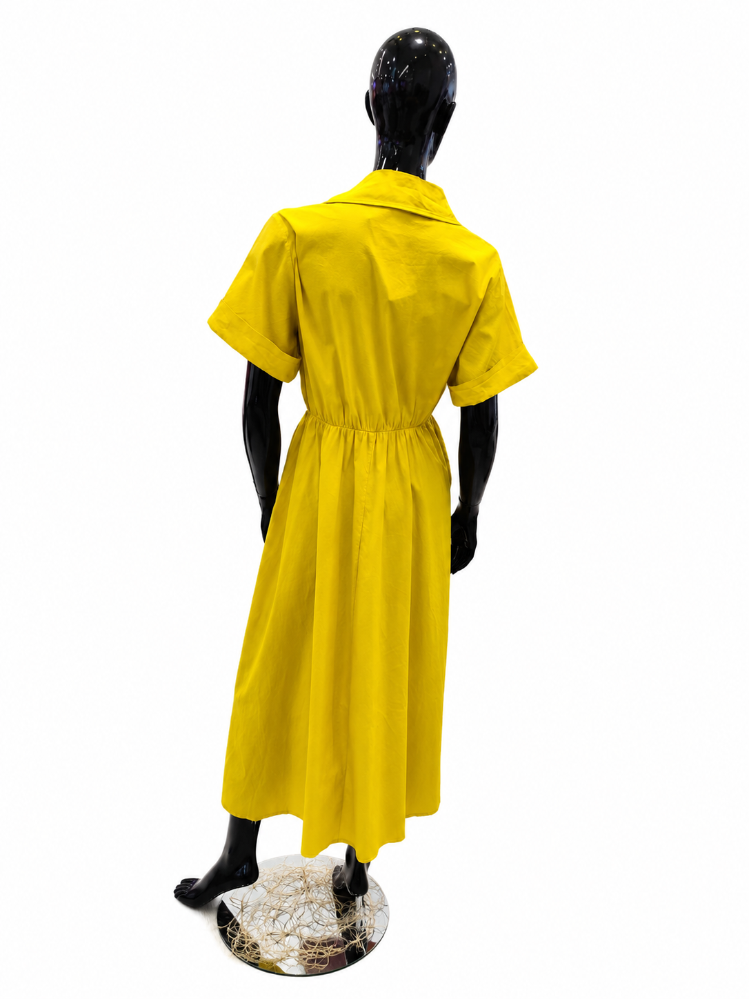 Rochie galbenă/bleu made in Italy „Taormina”