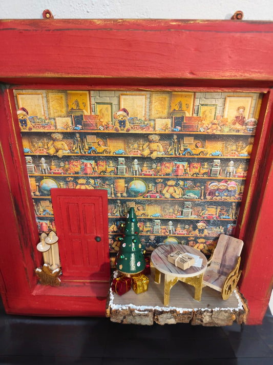 Fereastră spre camera lui Moș Crăciun