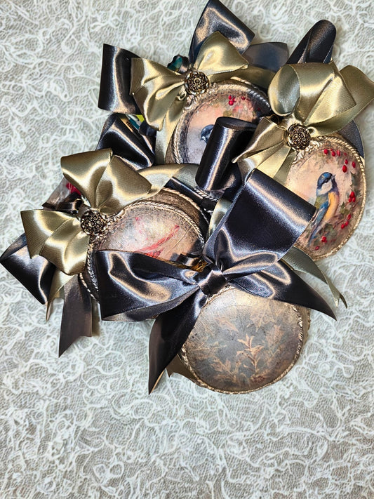 Glob decorativ handmade ediție luxury - Păsări