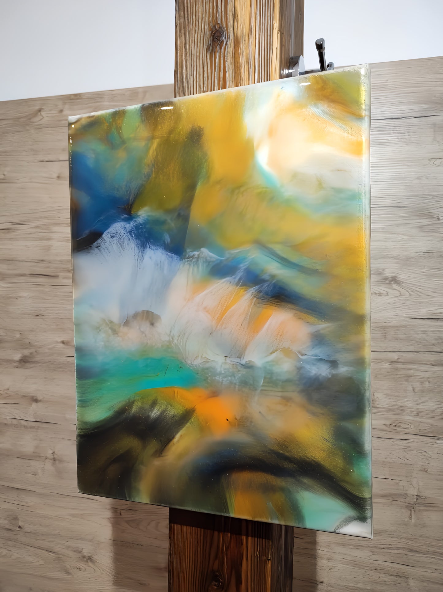 „Furtună de nisip” - tablou abstract