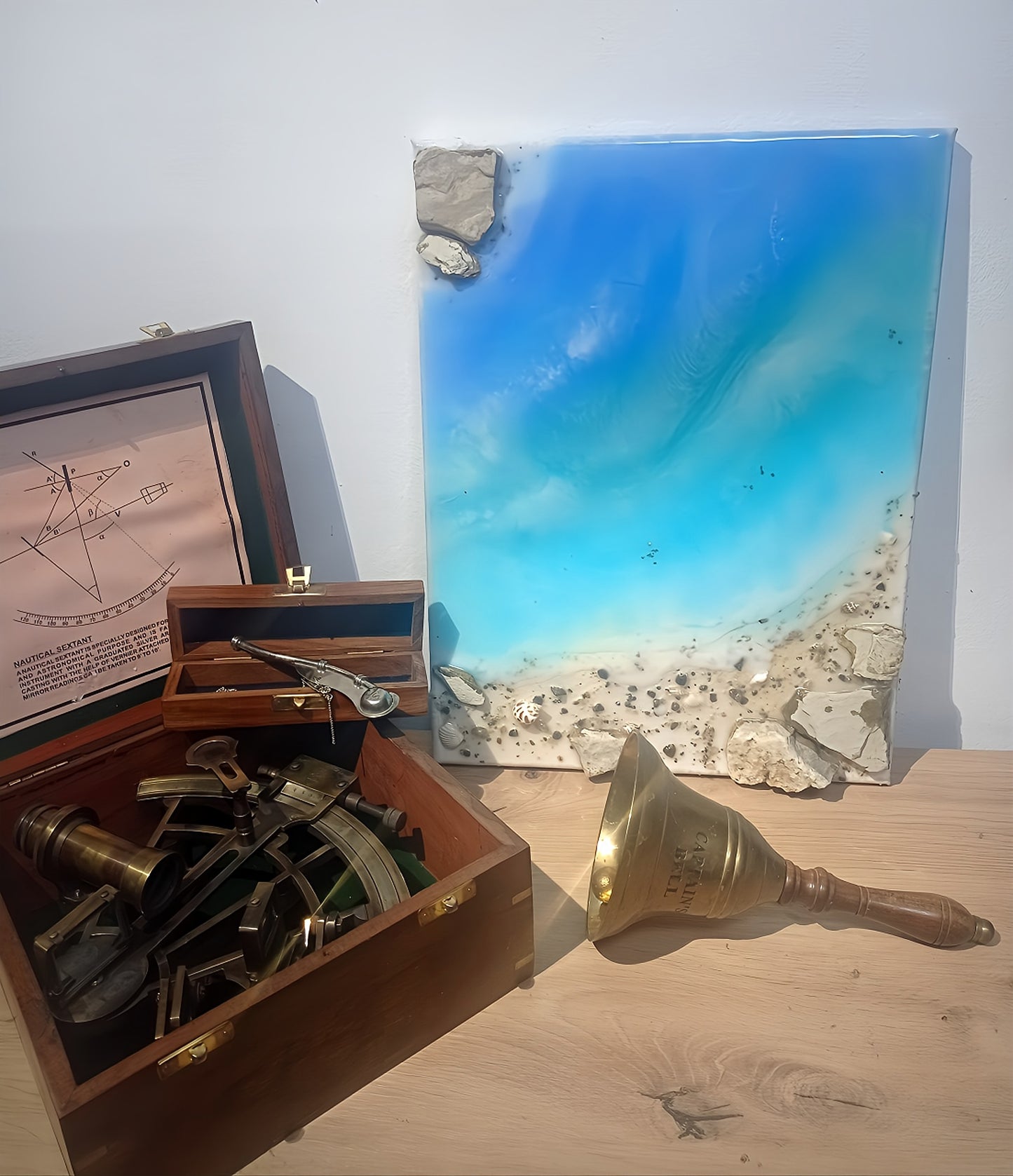 Tablouri marine - Rășină epoxidică & elemente naturale