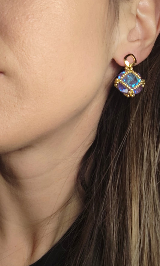 Cercei „Blue Treasure” – lucrati manual