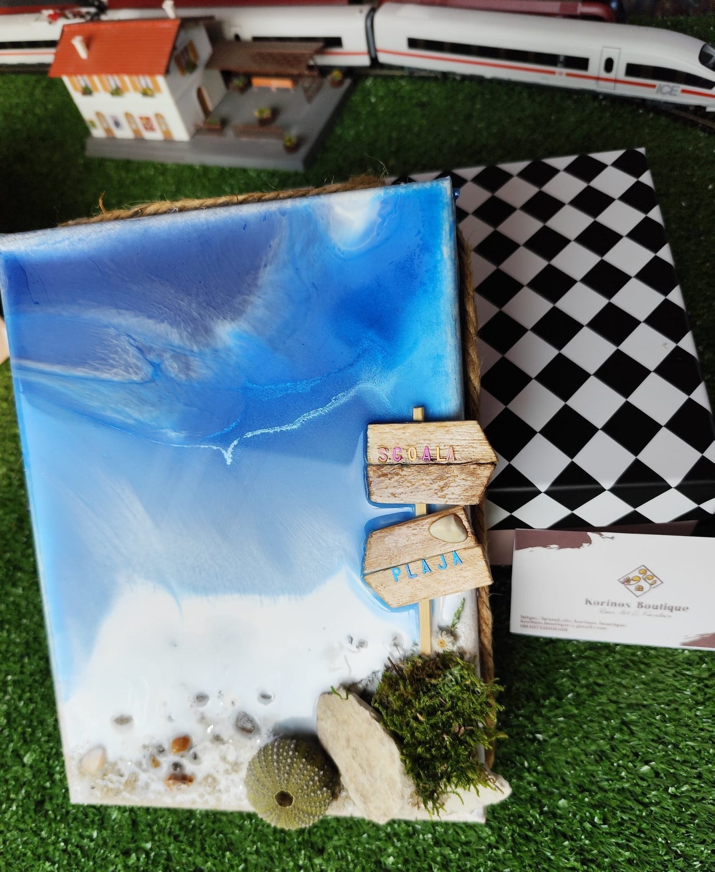 Tablouri marine - Rășină epoxidică & elemente naturale