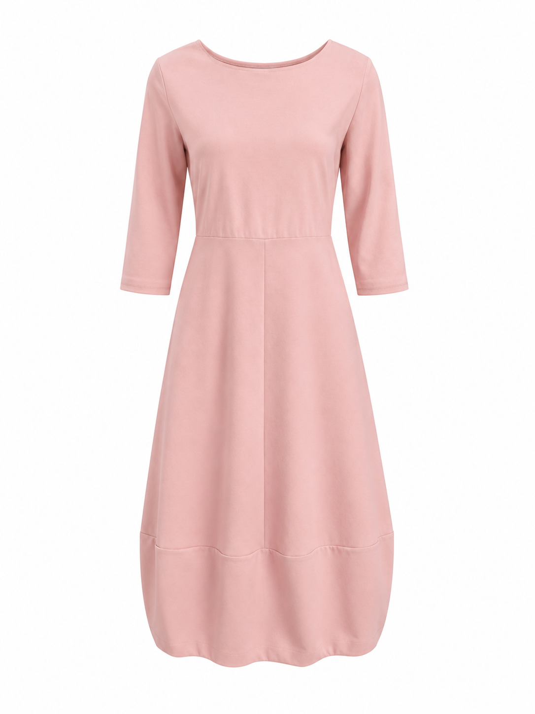 Rochie JnJ Couture roz pudrat/verdementă made in Italy