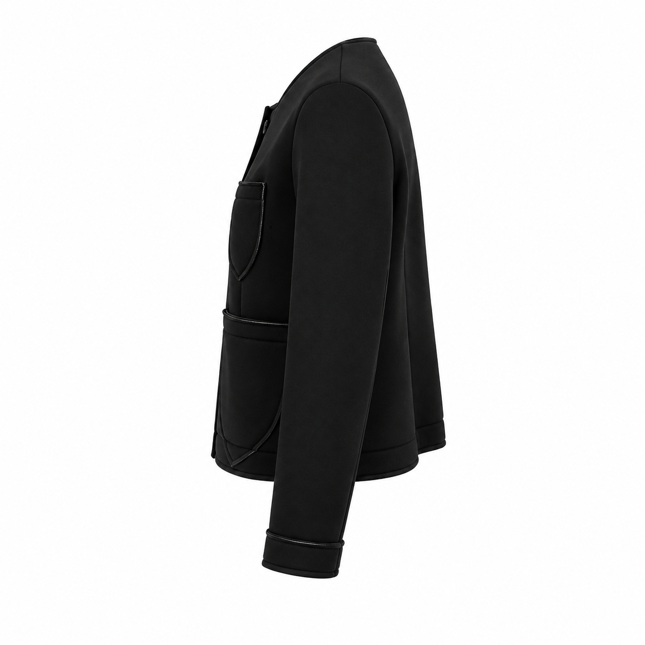 Jachetă scurtă Wendy Trendy „Torino” – negru minimalist