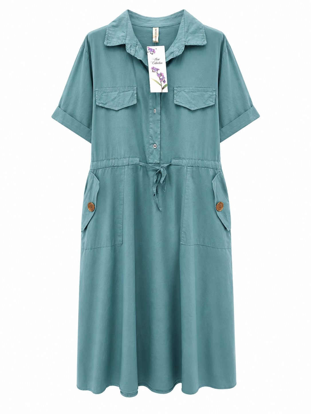 Rochie galbenă/bleu made in Italy „Taormina”