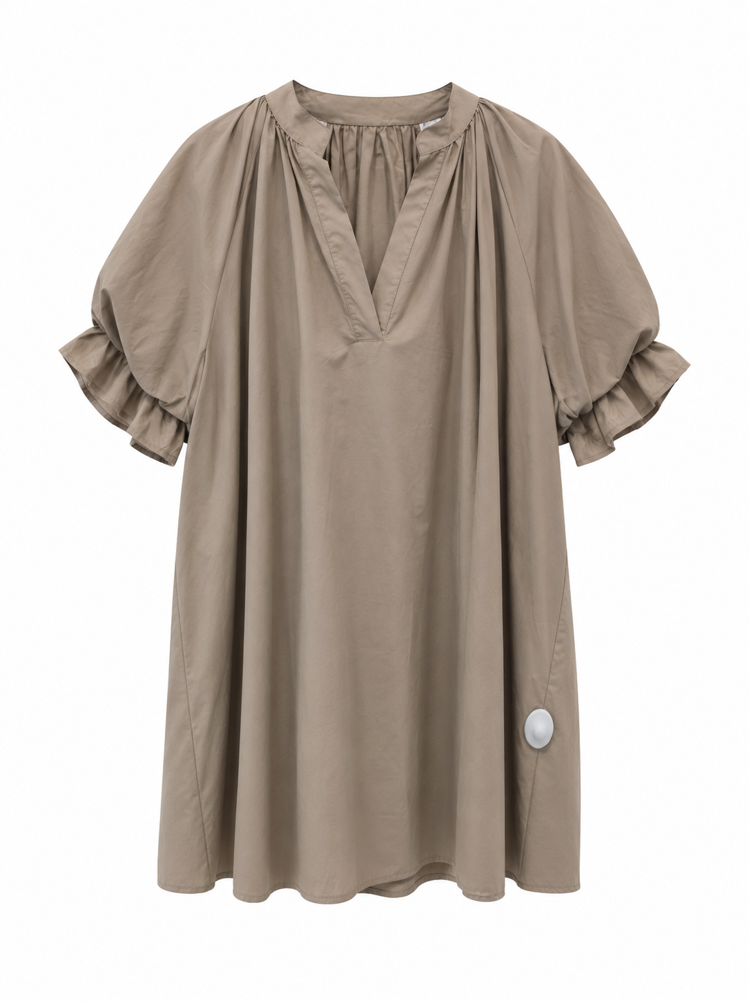 Rochie scurtă cu mâneci bufante diverse culori made in Italy
