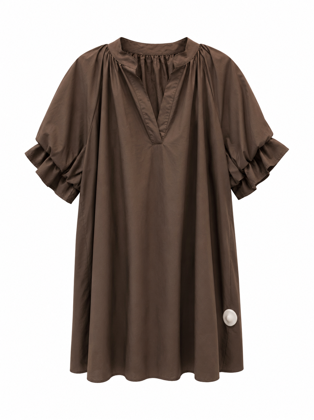 Rochie scurtă cu mâneci bufante diverse culori made in Italy