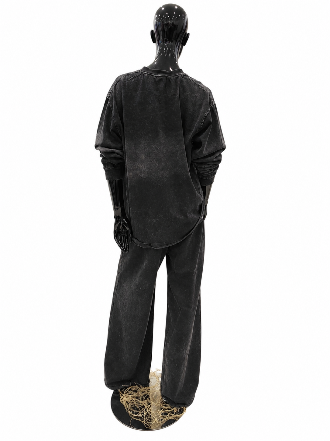 Set bluză și pantaloni Degrees Made in Italy „Matera” – Antracit Washed