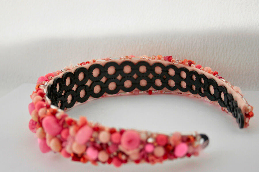 Cordeluță handmade cu jad roz „Rose Blush”