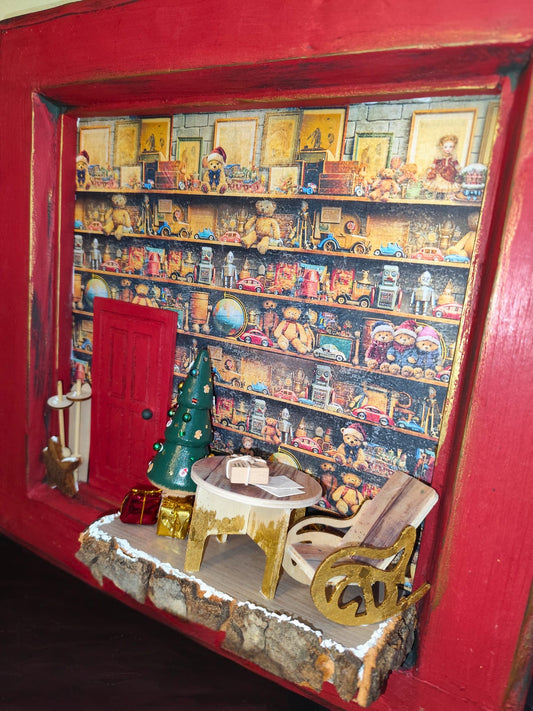 Fereastră spre camera lui Moș Crăciun