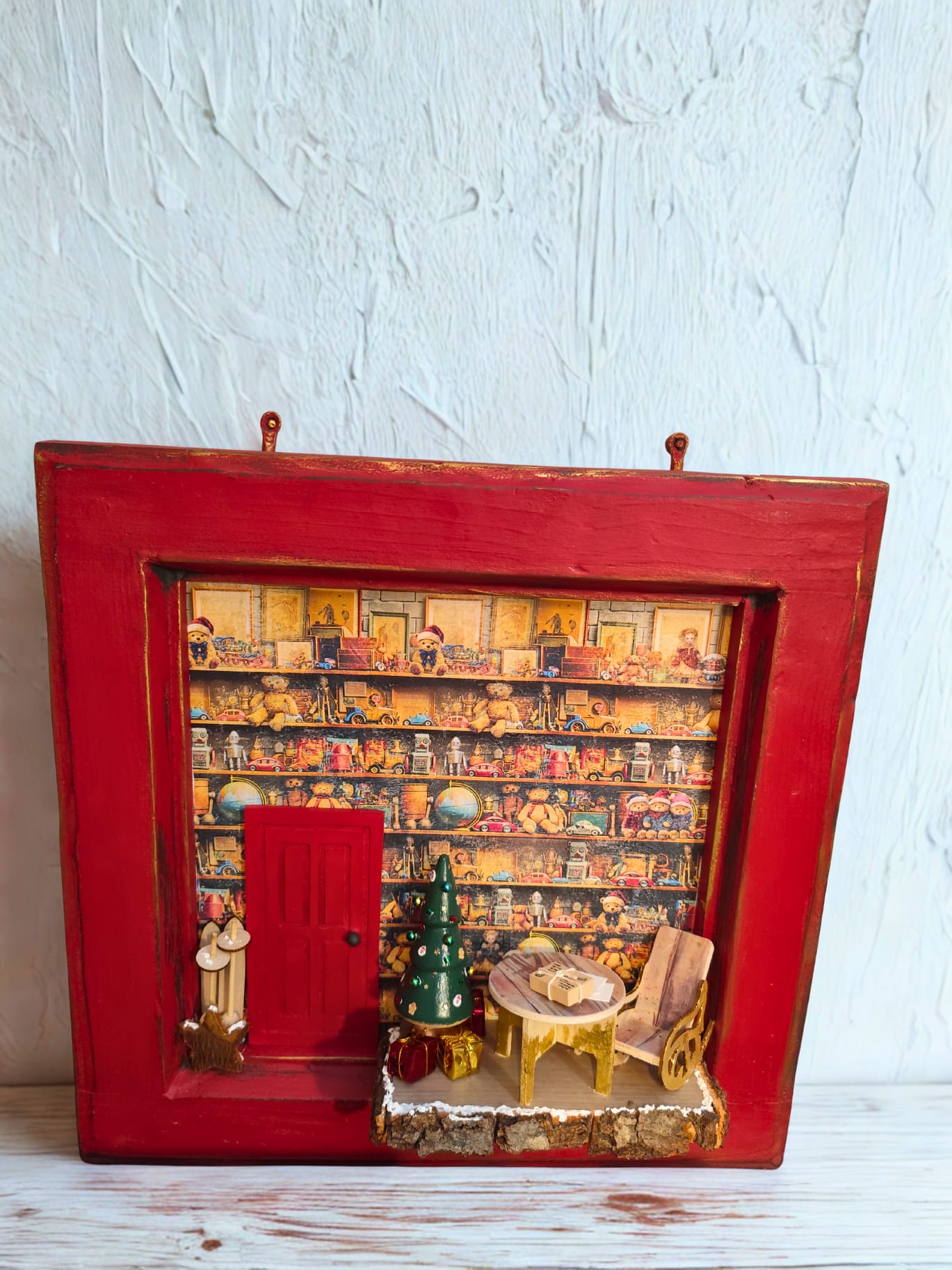 Fereastră spre camera lui Moș Crăciun