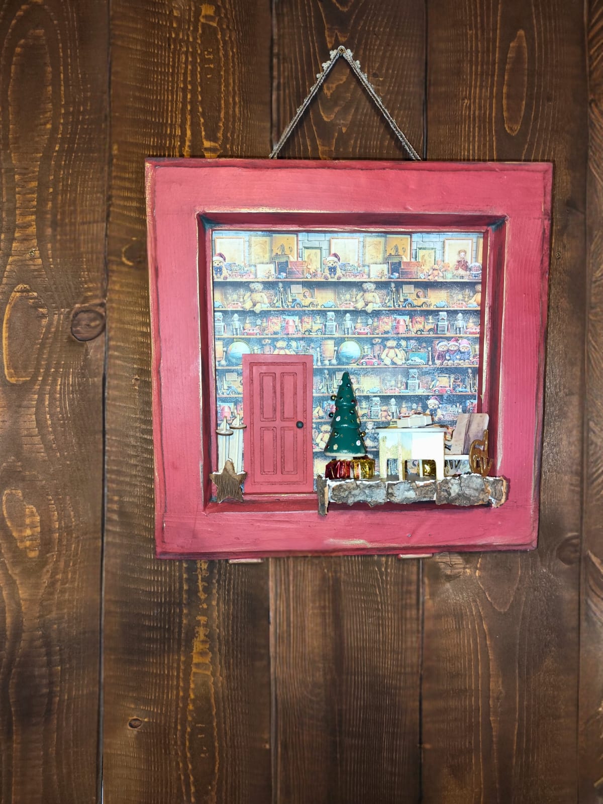 Fereastră spre camera lui Moș Crăciun